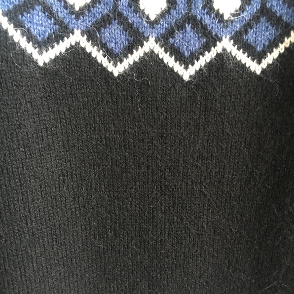 NWT H&M L.O.G.G. Black Fairisle Sweater - Picture 4 of 8